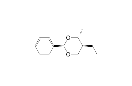 1,3-Dioxane, 5-ethyl-4-methyl-2-phenyl-, [2R-(2.alpha.,4.alpha.,5.beta.)]-