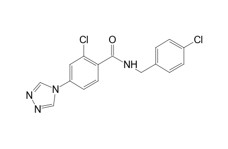 2-Chloro-N-[(4-chlorophenyl)methyl]-4-(4H-1,2,4-triazol-4-yl)benzamide