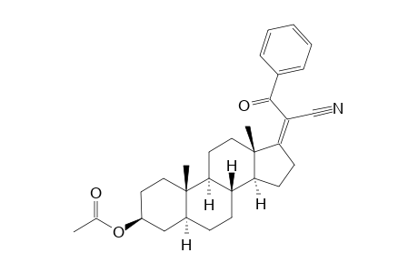 3.beta.-Acetoxy-17-(2'-benzoylacetonitrile-2'-ylideno)-5.alpha. -androstane