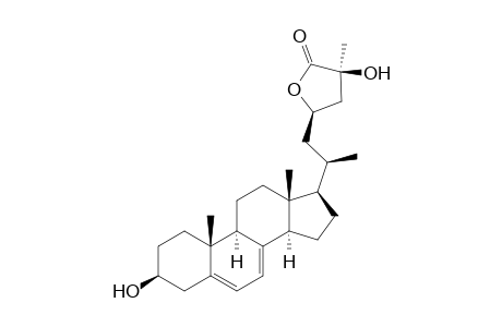 (23R,25S)-Cholesta-5,7-diene-3.beta.,25-diol-26,23-lactone