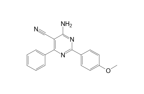 4-Amino-2-phenyl-6-(p-methoxyphenyl)-5-cyano-1,3-pyrimidine