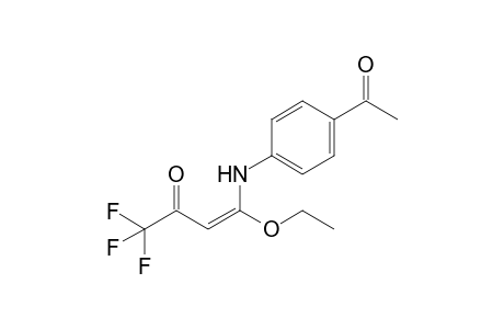 (E)-4-Ethoxy-4-(4-acetylanilino)-1,1,1-trifluorobut-3-en-2-one