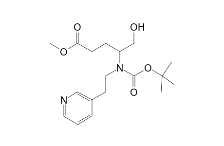 Methyl (E)-N-t-Butyloxycarbonyl-N-[2-(3-Pyridyl)ethyl]-4-amino-5-hydroxy-2-pentanoate