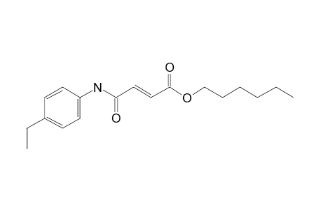 Fumaric acid, monoamide, N-(4-ethylphenyl)-, hexyl ester