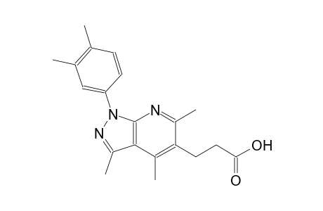 1H-pyrazolo[3,4-b]pyridine-5-propanoic acid, 1-(3,4-dimethylphenyl)-3,4,6-trimethyl-