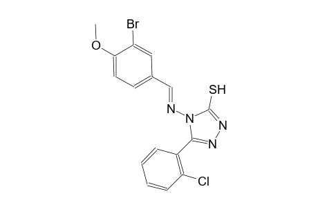 4-{[(E)-(3-bromo-4-methoxyphenyl)methylidene]amino}-5-(2-chlorophenyl)-4H-1,2,4-triazole-3-thiol