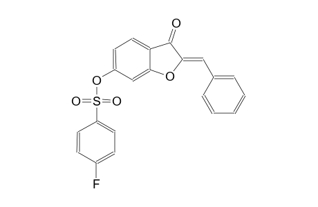 benzenesulfonic acid, 4-fluoro-, (2Z)-2,3-dihydro-3-oxo-2-(phenylmethylene)benzofuranyl ester