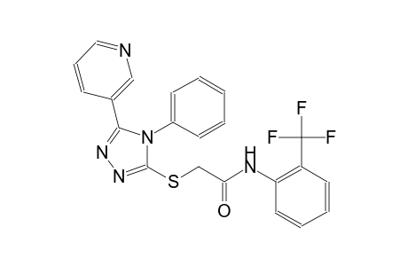 2-{[4-phenyl-5-(3-pyridinyl)-4H-1,2,4-triazol-3-yl]sulfanyl}-N-[2-(trifluoromethyl)phenyl]acetamide