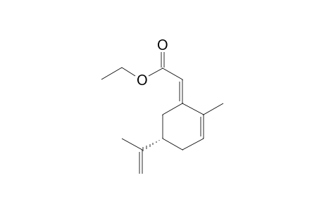 Ethyl (E)-[(5S)-2-methyl-5-(2-propenyl)cyclohex-2-en-1-ylidene]acetate