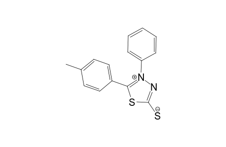1,3,4-Thiadiazolium, 5-mercapto-2-(4-methylphenyl)-3-phenyl-, hydroxide, inner salt