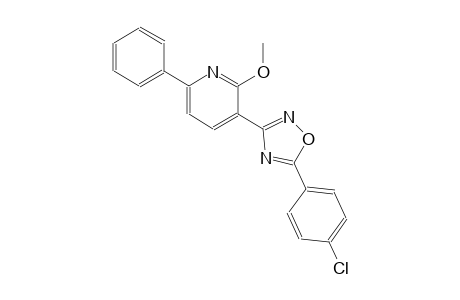 3-[5-(4-chlorophenyl)-1,2,4-oxadiazol-3-yl]-2-methoxy-6-phenylpyridine