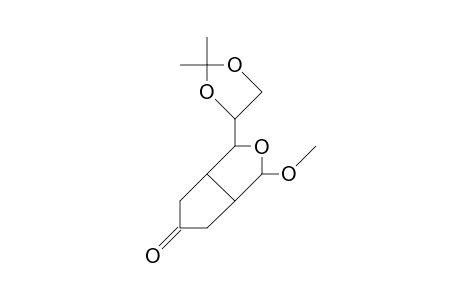 Methyl 5,6-O-isopropylidene-2,3-C-(2-oxo-propa-1,3-diyl)-2,3-dideoxy-A,B-D-talofuranoside