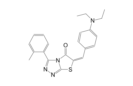 (6E)-6-[4-(diethylamino)benzylidene]-3-(2-methylphenyl)[1,3]thiazolo[2,3-c][1,2,4]triazol-5(6H)-one