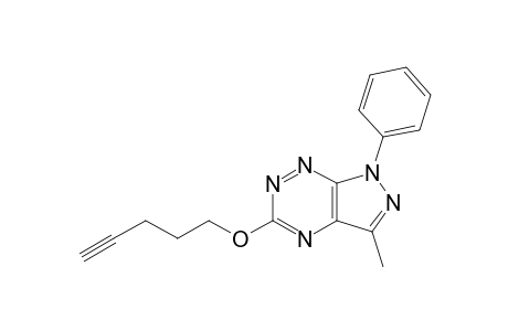 3-Methyl-5-pent-4-ynoxy-1-phenyl-pyrazolo[4,3-e][1,2,4]triazine