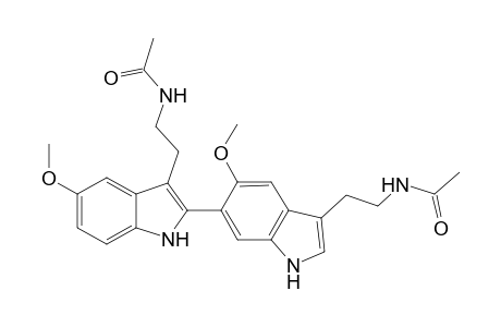 2-{5"-Methoxy-3"-[(acetylamino)ethyl]indol-6'-yl]-3-[acetylamino)ethyl]-5-methoxyi}-indol