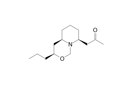 3-Propyl-8-(2'-oxopropyl)-2-oxa-9-aza-(perhydro)-naphthalene