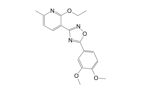 3-[5-(3,4-dimethoxyphenyl)-1,2,4-oxadiazol-3-yl]-2-ethoxy-6-methylpyridine