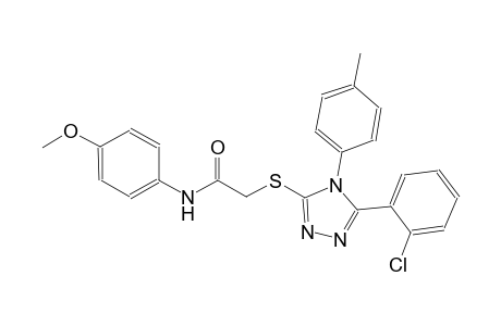 2-{[5-(2-chlorophenyl)-4-(4-methylphenyl)-4H-1,2,4-triazol-3-yl]sulfanyl}-N-(4-methoxyphenyl)acetamide
