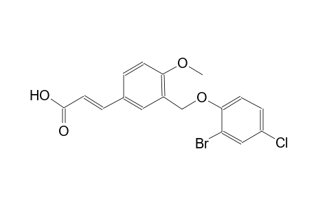 (2E)-3-{3-[(2-bromo-4-chlorophenoxy)methyl]-4-methoxyphenyl}-2-propenoic acid