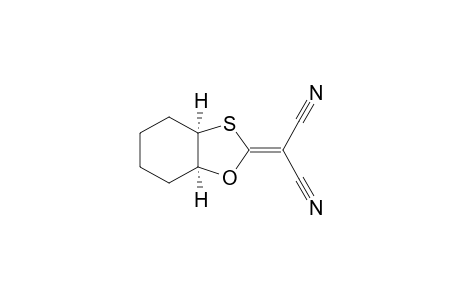 rel-2-[(3aR,7aS)-Hexahydro-[d][1,3]-benzooxathiol-2-ylidene]propanedinitrile