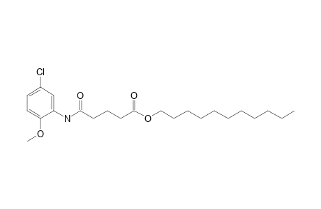 Glutaric acid, monoamide, N-(5-chloro-2-methoxyphenyl)-, undecyl ester