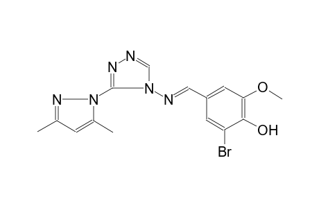 phenol, 2-bromo-4-[(E)-[[3-(3,5-dimethyl-1H-pyrazol-1-yl)-4H-1,2,4-triazol-4-yl]imino]methyl]-6-methoxy-