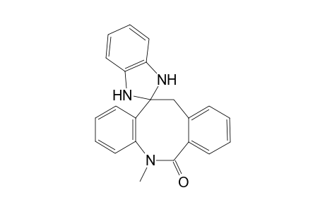 5-Methyl-2',3',5,6,11,12-hexahydrospiro[(1H)-benzo[d]imidazole-2',12-dibenzo[b,f]azocin]-6-one