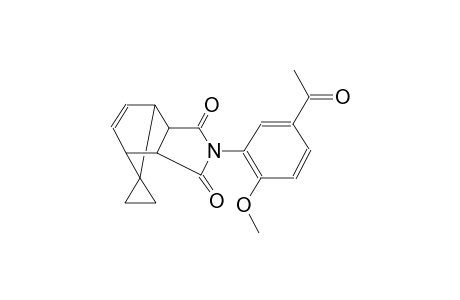 2'-(5-acetyl-2-methoxyphenyl)-3a',4',7',7a'-tetrahydro-1'H-spiro[cyclopropane-1,8'-[4,7]methanoisoindole]-1',3'(2'H)-dione