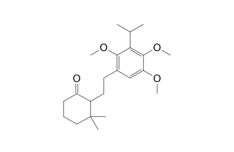 2-[2-(3-ISOPROPYL-2,4,5-TRIMETHOXYPHENYL)-ETHYL]-3,3-DIMETHYLCYCLOHEXANONE