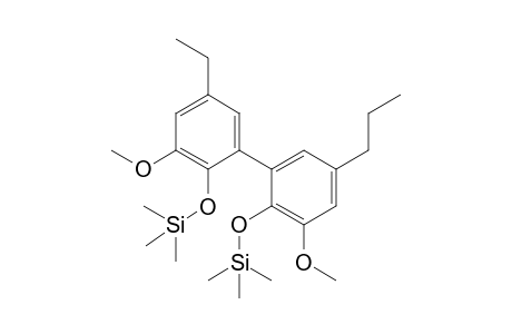 [4-ethyl-2-methoxy-6-(3-methoxy-5-propyl-2-trimethylsilyloxy-phenyl)phenoxy]-trimethyl-silane