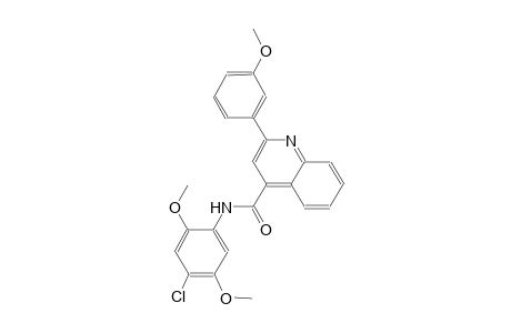 N-(4-chloro-2,5-dimethoxyphenyl)-2-(3-methoxyphenyl)-4-quinolinecarboxamide