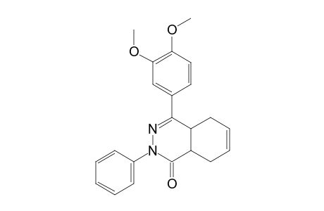 TRANS-4-(3,4-DIMETHOXYPHENYL)-2-PHENYL-4A,5,8,8A-TETRAHYDRO-2H-PHTHALAZIN-1-ONE