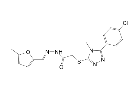 2-{[5-(4-chlorophenyl)-4-methyl-4H-1,2,4-triazol-3-yl]sulfanyl}-N'-[(E)-(5-methyl-2-furyl)methylidene]acetohydrazide