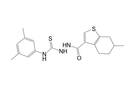 N-(3,5-dimethylphenyl)-2-[(6-methyl-4,5,6,7-tetrahydro-1-benzothien-3-yl)carbonyl]hydrazinecarbothioamide