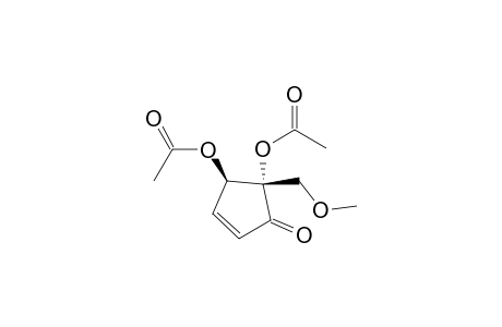 2-Cyclopenten-1-one, 4,5-bis(acetyloxy)-5-(methoxymethyl)-, trans-