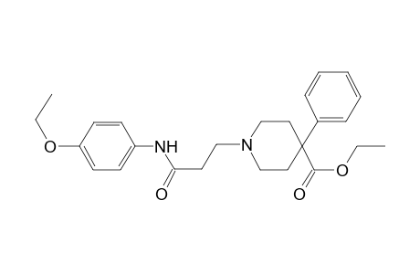 1-[3-(4-ethoxyanilino)-3-oxopropyl]-4-phenyl-4-piperidinecarboxylic acid ethyl ester