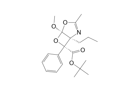 EXO-5-METHOXY-3-METHYL-7-PHENYL-1-PROPYL-4,6-DIOXA-2-AZABICYCLO-[3.2.0]-HEPT-2-ENE-7-CARBOXYLIC-ACID-TERT.-BUTYLESTER