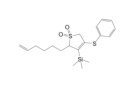 2-(5-Hexenyl)-4-(phenylthio)-3-(trimethylsilyl)-3-sulfolene