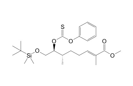 (E,6S,7S)-8-[tert-butyl(dimethyl)silyl]oxy-2,6-dimethyl-7-phenoxycarbothioyloxy-oct-2-enoic acid methyl ester