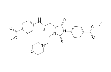 benzoic acid, 4-[4-[2-[[4-(methoxycarbonyl)phenyl]amino]-2-oxoethyl]-3-[2-(4-morpholinyl)ethyl]-5-oxo-2-thioxo-1-imidazolidinyl]-, ethyl ester