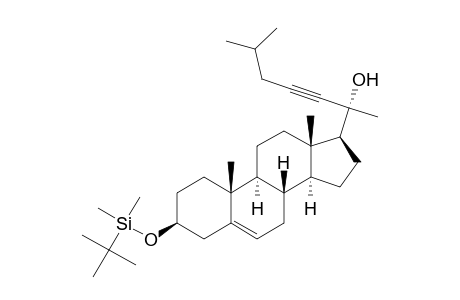 Cholest-5-en-22-yn-20-ol, 3-[[(1,1-dimethylethyl)dimethylsilyl]oxy]-, (3.beta.)-