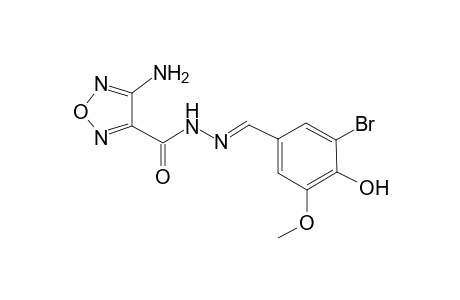 4-Amino-N'-[(3-bromo-4-hydroxy-5-methoxyphenyl)methylidene]-1,2,5-oxadiazole-3-carbohydrazide