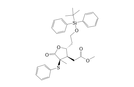 2-[(2R,3R,4R)-2-[2-[tert-butyl(diphenyl)silyl]oxyethyl]-4-methyl-5-oxo-4-(phenylthio)-3-oxolanyl]acetic acid methyl ester