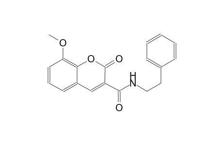 2H-1-benzopyran-3-carboxamide, 8-methoxy-2-oxo-N-(2-phenylethyl)-