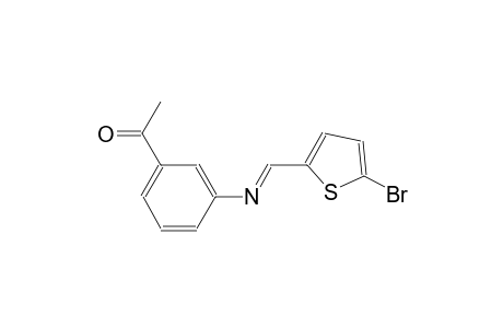 1-(3-{[(E)-(5-bromo-2-thienyl)methylidene]amino}phenyl)ethanone