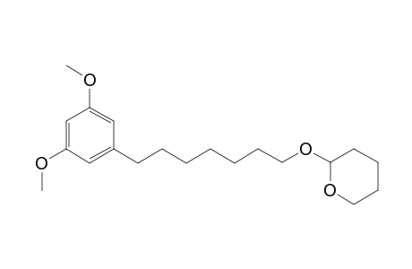 1,3-Dimethoxy-5-[7-(2-tetrahydroxypyranyloxy)heptyl]benzene