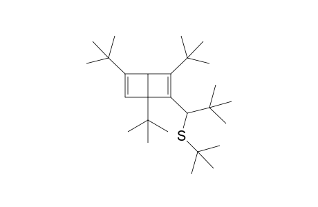 t-Butyl 2,2-dimethyl-1-(1,3,5-tri-t-butylbicyclo[2.2.0]hexa-2,5-dien-2-yl)propyl sulfide