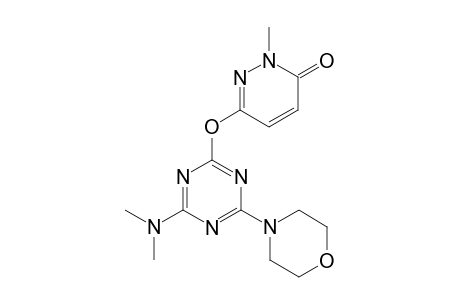 3(2H)-Pyridazinone, 6-[[4-(dimethylamino)-6-(4-morpholinyl)-1,3,5-triazin-2-yl]oxy]-2-methyl-