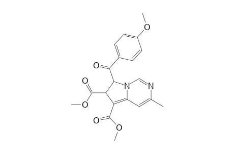 5,6-Bis(methoxycarbonyl)-3-methyl-6,7-dihydro-7-(4-methoxybenzoyl)pyrrolo[1,2-c]pyrimidine