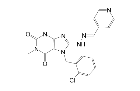isonicotinaldehyde [7-(2-chlorobenzyl)-1,3-dimethyl-2,6-dioxo-2,3,6,7-tetrahydro-1H-purin-8-yl]hydrazone